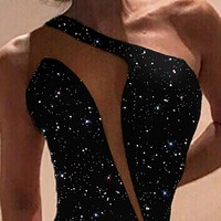 Women Sexy Sleeveless Dress - Thumbnail 1
