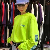 VAF Printed Neon Green Sweatshirt - Thumbnail 4