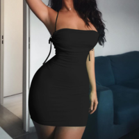 Sexy Tight Sling Bag Hip Dress - Thumbnail 3