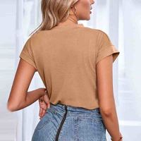 Fashion Printed Short Sleeve Top - Thumbnail 3