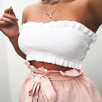 Sexy Wrapped Chest Knit Tops - Thumbnail 1