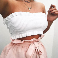 Sexy Wrapped Chest Knit Tops - Thumbnail 3