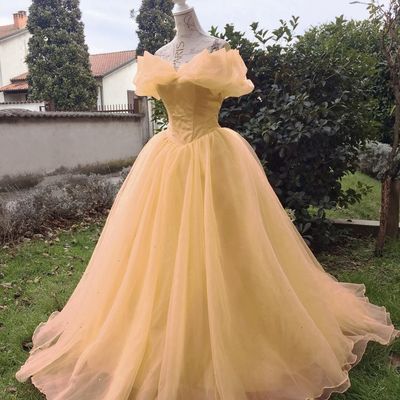 Sp1036,princess belle gown,beauty and the beast costume ball dress - Thumbnail 5