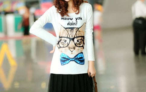 Meow you Doin Long Sleeve T-shirt