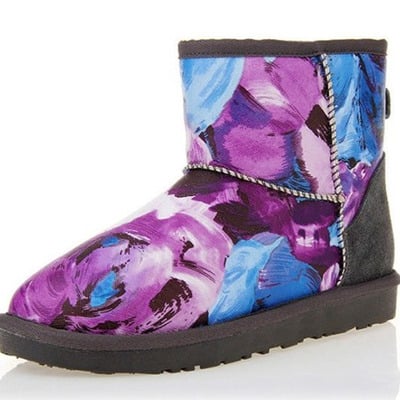 Floral snow boots 