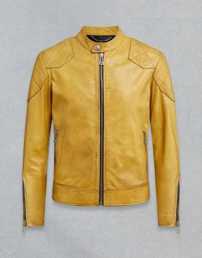 Herren Distressed GELB Echtleder Jacke YELLOW Leather Jacket biker jacket Retro Style Jungs Jacket New Yellow leather jacket