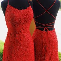 SP1068,Sexy red short homecoming dresses, tight short cocktail party dresses,cheap lace dresses for teens - Thumbnail 1