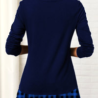 V Neck Printed Button Front T Shirt - Thumbnail 5