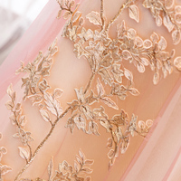 Cute tulle lace long prom dress evening dress - Thumbnail 2