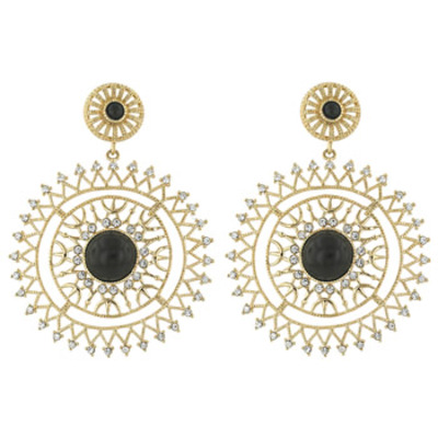 Dia sun crystal earrings