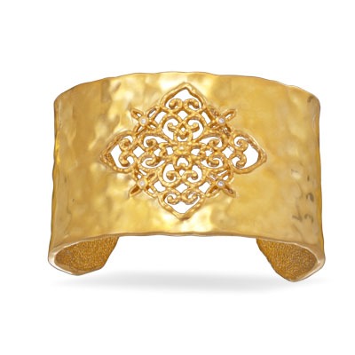 Ornate crystal cuff