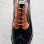 Luxury Black Leather Gentlemen Wear Wingtip Shoes, Italian Best Customize Dress Up Brogue Shoes-1