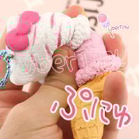 Rare Sanrio HK Double-scoop Ice cream Bow Squishy (Licensed)  - Thumbnail 2