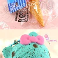 Rare Sanrio HK Double-scoop Ice cream Bow Squishy (Licensed)  - Thumbnail 3