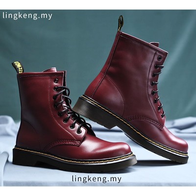 Handmade burgundy boot, men's chukka leather lace up ankle boot, formal wear oxford boot - Thumbnail 1