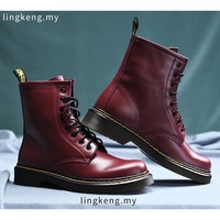 Handmade Burgundy Boot, Men's Chukka Leather Lace Up Ankle Boot, Formal Wear Oxford Boot - Thumbnail 1