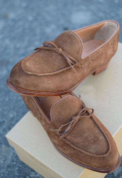 Classic Handmade Beige Suede Loafers Shoes,Men's Casual Wear Shoes