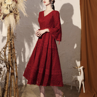 High quality lace short prom dress party dress - Thumbnail 2