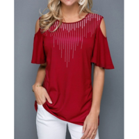 Printed Short Sleeve Navy Blue T Shirt - Thumbnail 2