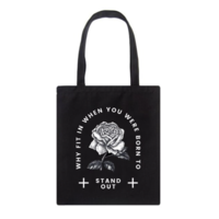Free Shipping-"WHY FIT IN WHEN YOU WERE BORN TO" TOTE BAG - Thumbnail 1