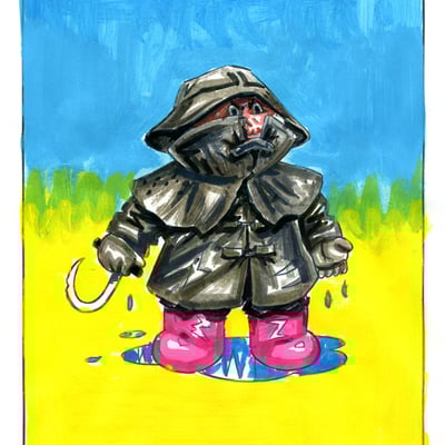 I noah what you did / gore tone color rough - horrorible kids - series 5 2020 - Thumbnail 4