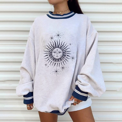 Vintage sun print sweatshirt