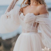 Beach Wedding Dresses Bridal Gown HN8 - Thumbnail 1