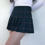 Sexy Plaid High Waist Mini Skirt-2
