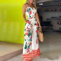 Sling Print Sexy Sling Jumpsuit - Thumbnail 1