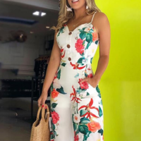 Sling Print Sexy Sling Jumpsuit - Thumbnail 2