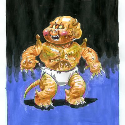 Pump ken head / seedy sal color rough - horrorible kids - series 5 2020 - Thumbnail 3