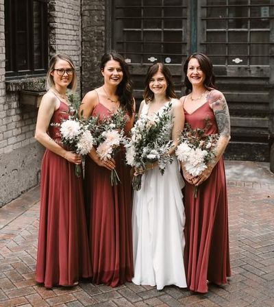 Spaghetti Straps A-Line Backless Floor-Length Jersey Cheap Bridesmaid Dresses