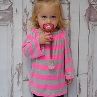 Long Sleeve Peasant Top (6m-2T) - Thumbnail 1