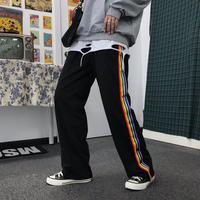 Rainbow Stripe Button Pants - Thumbnail 1