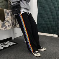 Rainbow Stripe Button Pants - Thumbnail 2
