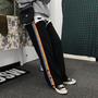 Rainbow Stripe Button Pants-2
