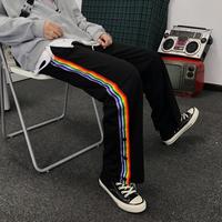 Rainbow Stripe Button Pants - Thumbnail 3