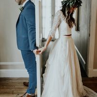 SP1106,Boho wedding dress,Wedding Skirt,Wedding dress, Wedding dress, Ivory wedding dress,chiffon wedding dress,Bridal skirt,Bridal dress - Thumbnail 3