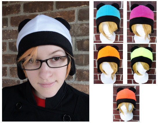 Neon Panda Hat