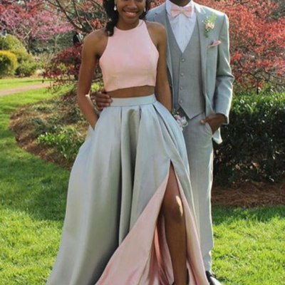 Sp1113,a-line scoop floor-length sleeveless satin prom dress/evening dress - Thumbnail 5