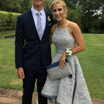 Sp1114,grey lace high low prom dresses,halter sleeveless evening dress