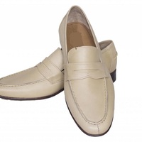 Handmade Mens White Derby Leather Shoes Made to order for formal dress Shoes - Thumbnail 1