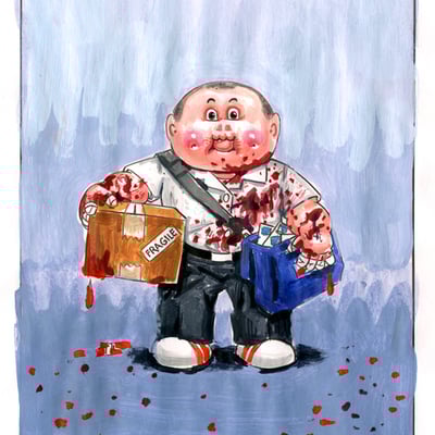 Seven dudley sins / wyatt's in the box color rough - horrorible kids - series 5 2020 - Thumbnail 3