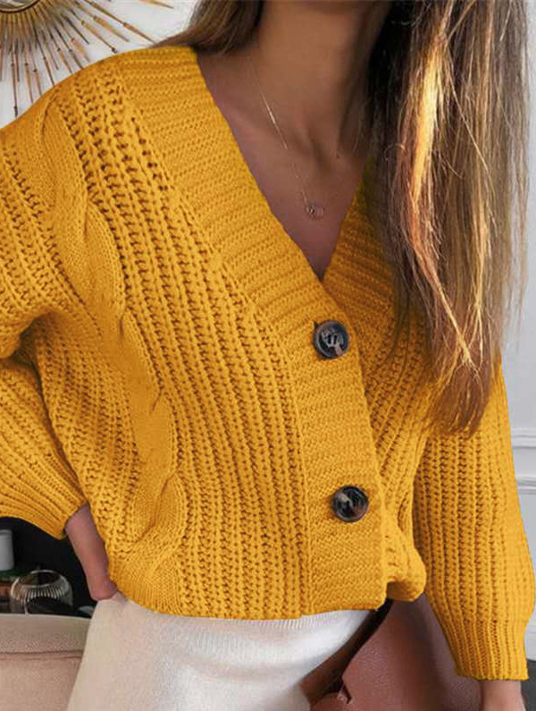 Loose Cardigan Knit Sweater