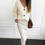 Loose Cardigan Knit Sweater-3