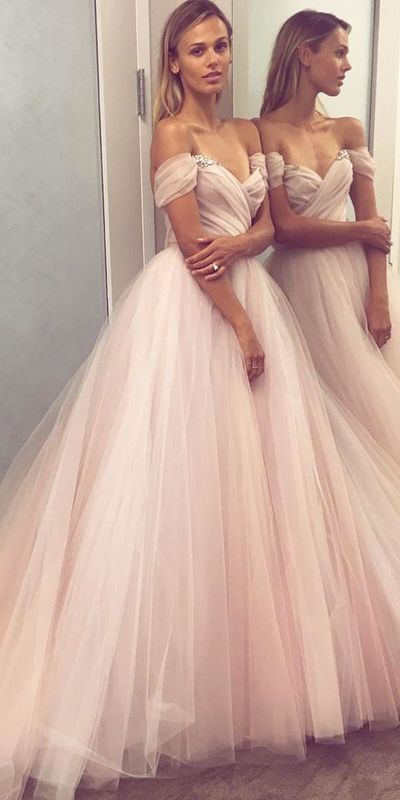 SP1221,Blush Pink Sleeveless Backless A Line Evening Dresses Cheap Prom Dresses