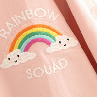 Harajuku Rainbow Love Embroidered College Wind Loose Casual Jacket - Thumbnail 2