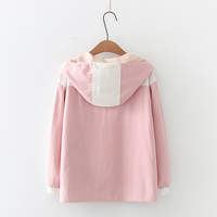 Harajuku Rainbow Love Embroidered College Wind Loose Casual Jacket - Thumbnail 6