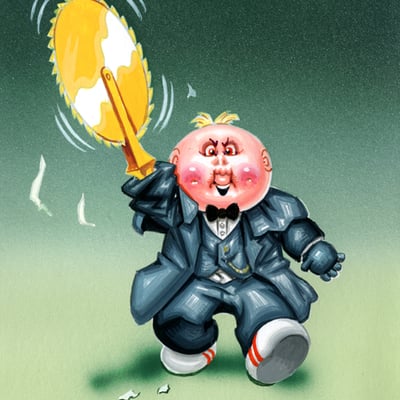 Doomed judge / cartoony chris final art - horrorible kids - series 5 2020