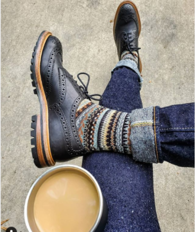 Men Black Brogue Ankle Boots, Men Black Leather Boots, Boots for Men